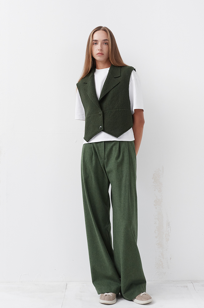 Штани вовна зелений (БР 85)